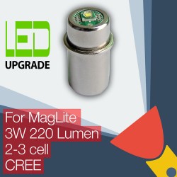 MagLite LED Upgrade/conversion bulb for MagLite Torch/flashlight 2D/2C 3D/3C Cell CREE XP-G2 CNC