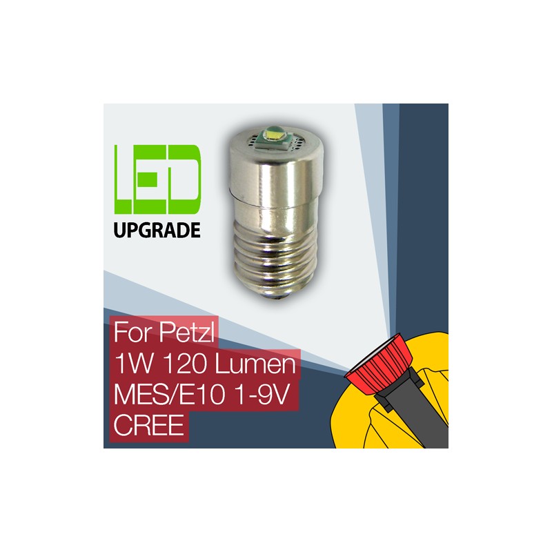 Petzl LED Conversion/upgrade bulb Head Torch Headlamp Zoom Duo MES/E10 1W CREE 